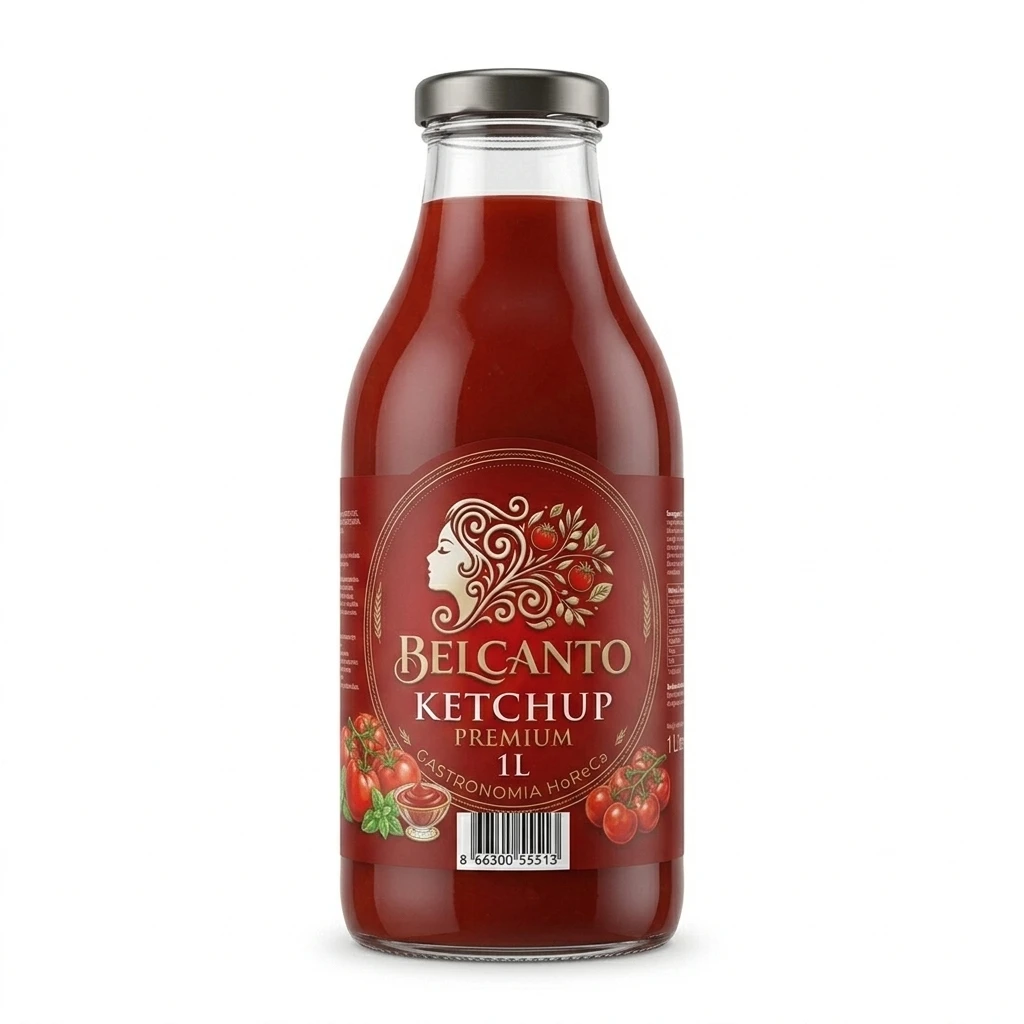 ChefMaster – Ketchup Premium Gastronomiczny 1L | Słoik Szklany | Private Label